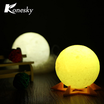 Glowing moon lamps